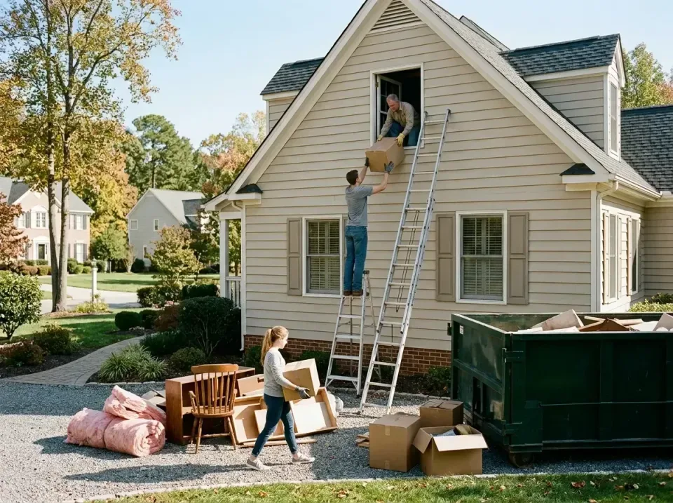 attic-storage-clearing-day-a-w-010 — Why Choose USA Debris Cleaners for Roll-Off Dumpster Rentals, roll-off dumpster rentals…