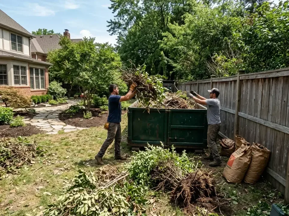backyard-landscaping-cleanup-p-002 — Services and Planning for Roll-Off Dumpster Rentals in Akron, roll-off dumpster rentals…